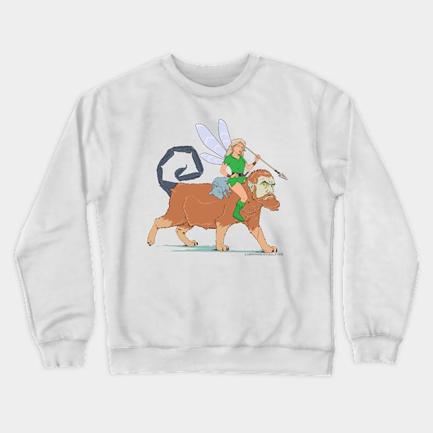 Wyld Hunters Crewneck Sweatshirt by Aaron Siddall